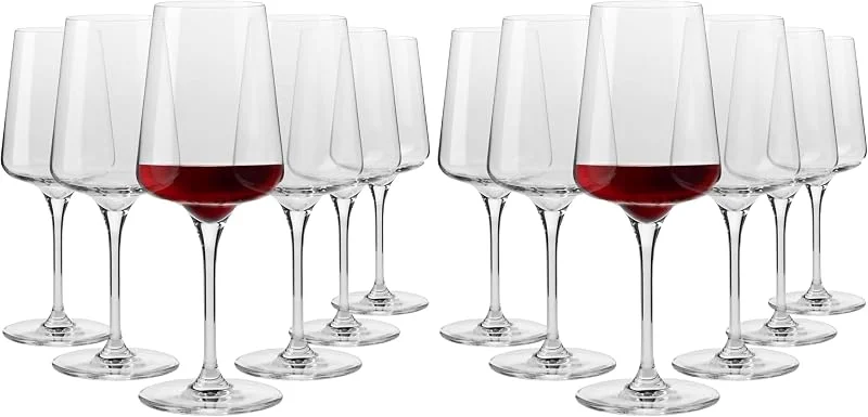 Visita la tienda de Krosno Krosno Copas de Vino Tinto Juego de 6, 500 ml, Colección Infinity (Paquete de 2) — Vino y mesa festiva