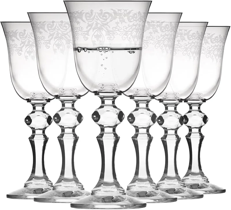 Visita la tienda de Krosno Krosno Copas de Vodka, Juego de 6, 60 ml, Colección Krista Deco — Vino y mesa festiva
