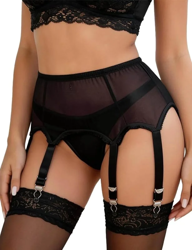 Visita la tienda de comeondear comeondear Ligueros Sexys para Mujer con 6 Clips Ajustables — Ropa Navidad