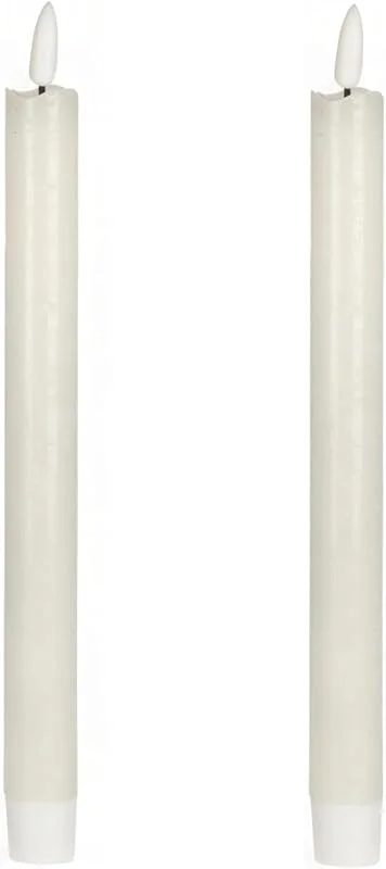 KARELLS Velas de Luz LED Largos, Velas LED Velas En Barra Velas Sin Llama Velas Largas Que Funcionan Con Pilas Para La Fiesta De Navidad Hogar Boda Iglesia Decoración Paquete De 2 — Luces Navidad