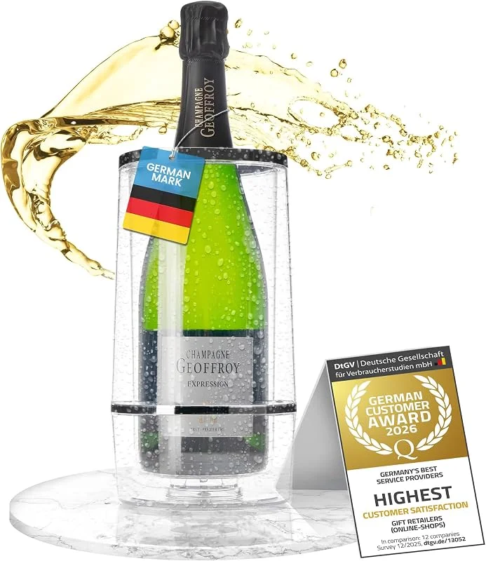 Dimono® Enfriador de Botellas Doble Pared - Acrílico 1, 5 L — Vino y mesa festiva