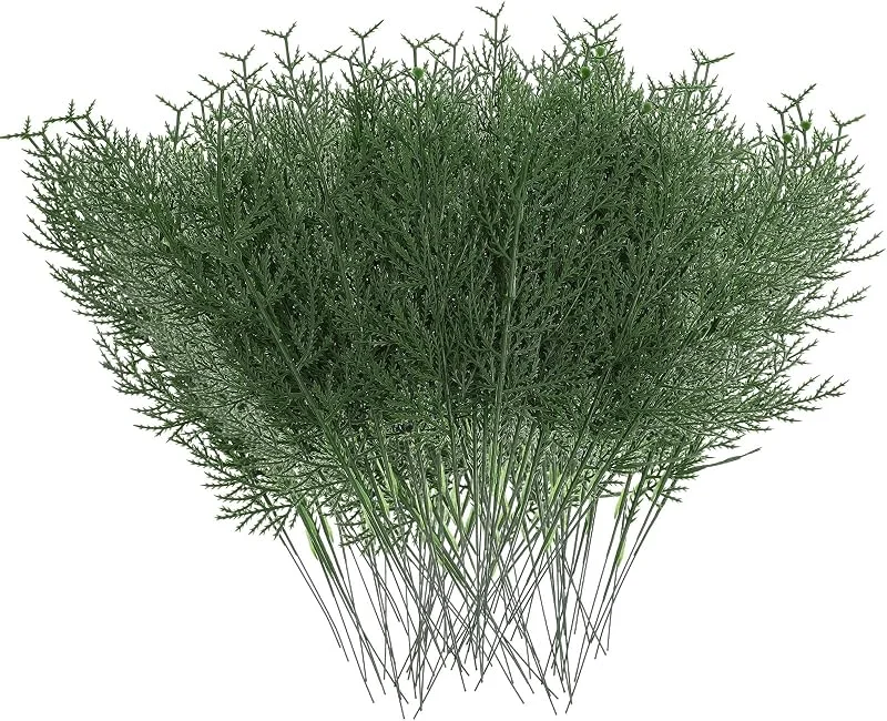 CIATBYYJ 30 piezas de ramas de pino artificiales de vegetación para corona de Navidad, tallos de vegetación artificiales, ramas de cedro artificiales para centros de mesa y pared — Decoracion Navidad
