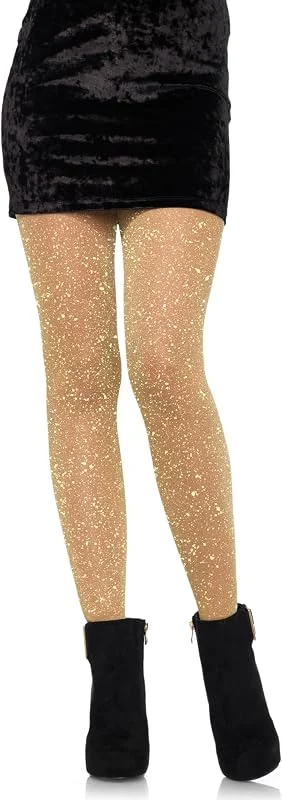 Leg Avenue Leg Avenue 7130 Medias Lurex ' Talla Única Color Mujer Unisex adulto (Pack de 1) — Ropa Navidad