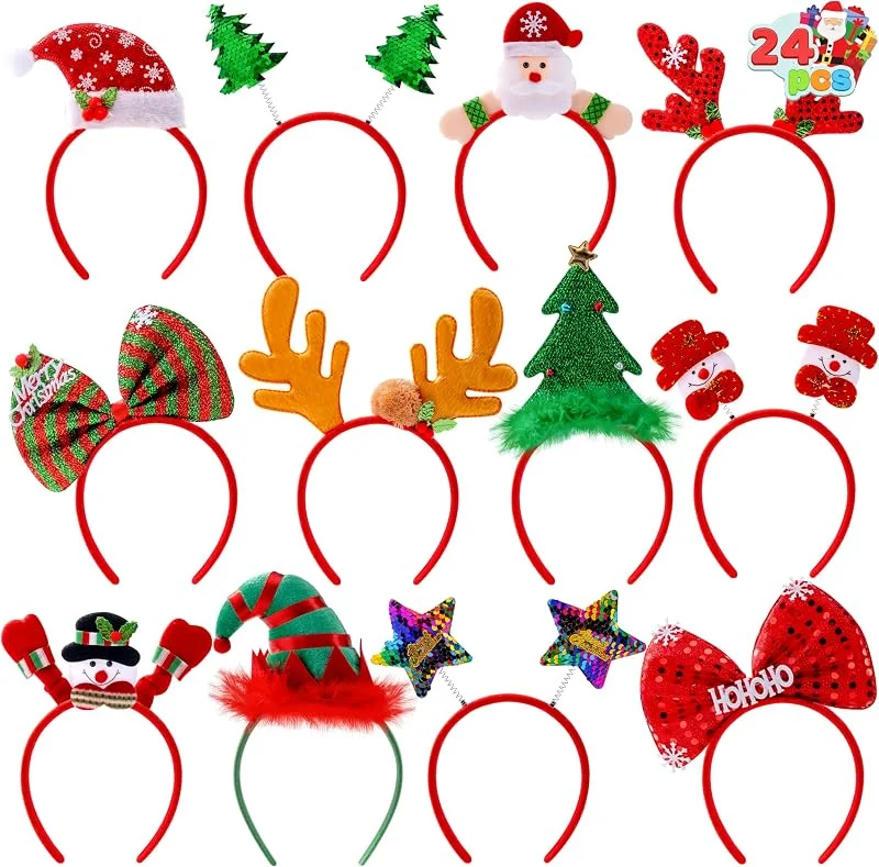 Visita la tienda de JOYIN JOYIN Diademas de Navidad (12 diseños), 24 piezas — Ropa Navidad