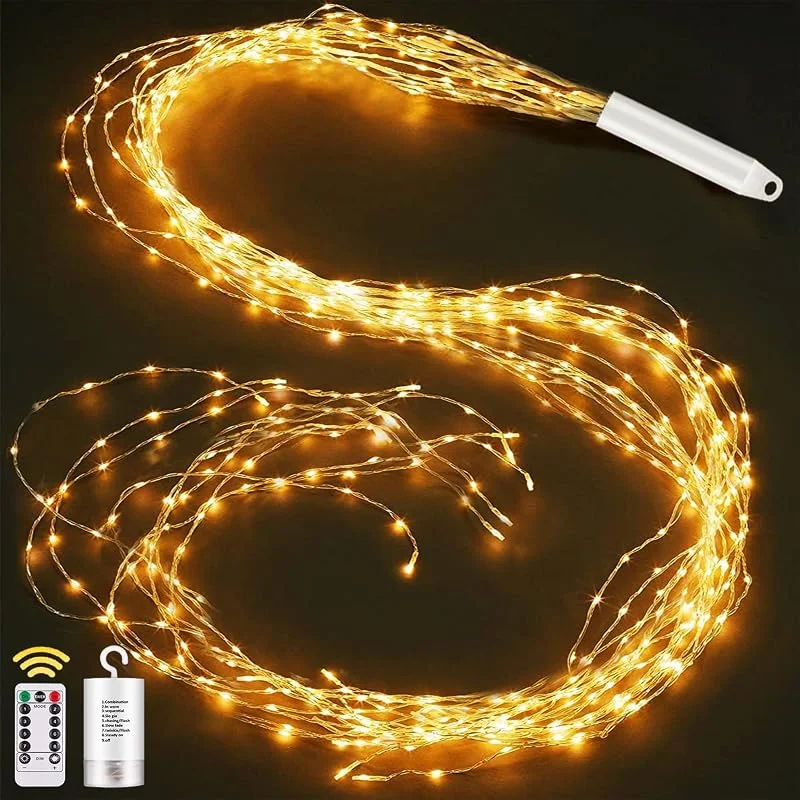Visita la tienda de Joycome Joycome Luces Árbol Navidad 1M 100 LED Luzes Cascada con Batería — Luces Navidad