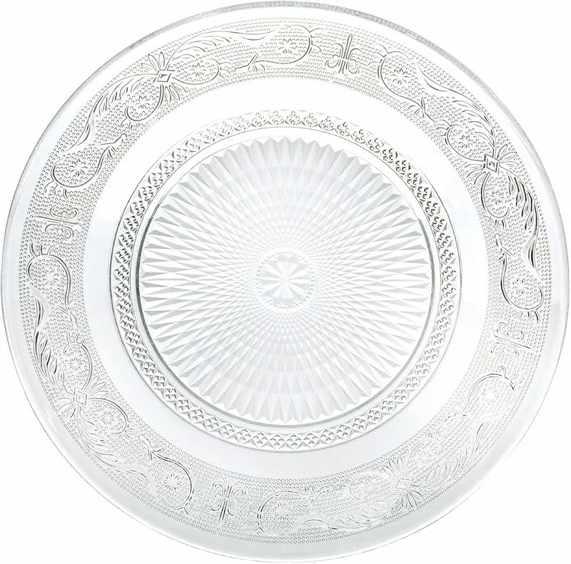 Villa D'Este Home Tivoli 2195442 Imperial - Juego de 3 platos llanos (29 cm, cristal) — Adviento y mesa