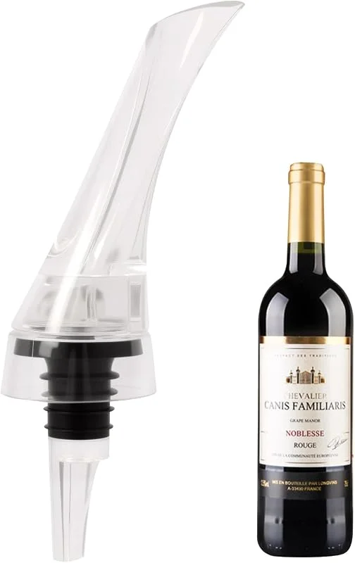 Zuahaly Decantador de Vino Profesional para Amantes del Vino - Aireador de Vino para Vinos Rojos y Blancos, para Fiestas y Eventos - Accesorio Elegante y Funcional para Mejorar el Sabor — Vino y mesa festiva