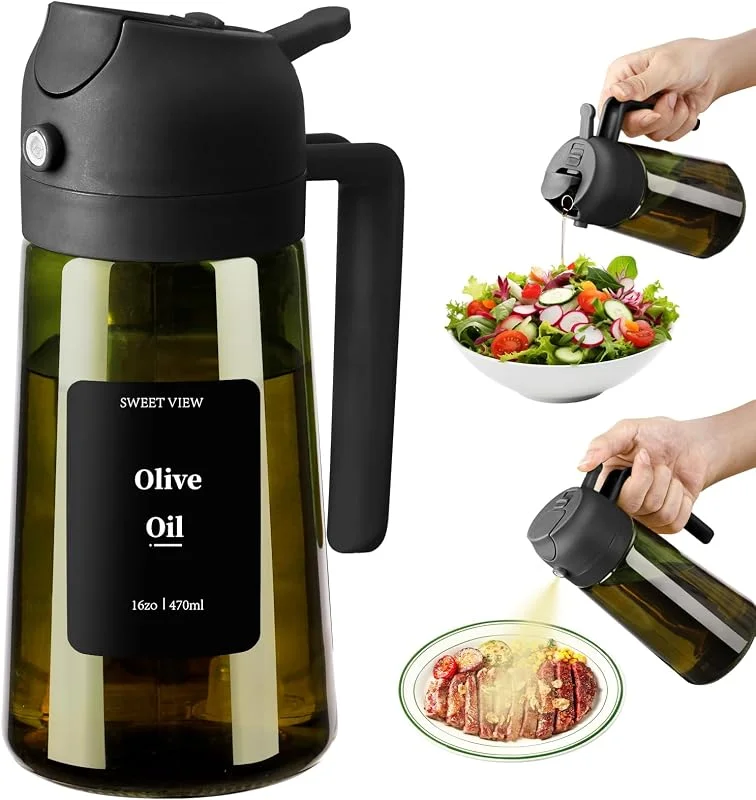 Visita la tienda de SWEET VIEW SWEET VIEW Aceitera Spray Pulverizador y Dispensador Aceite — Vino y mesa festiva