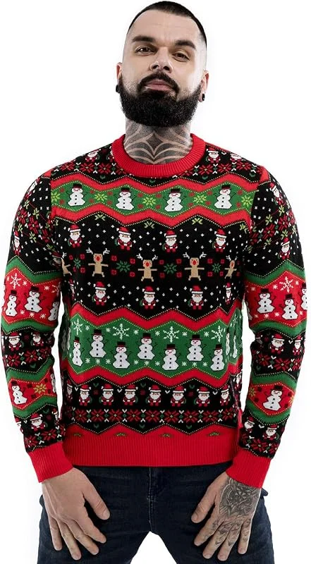 U Look Ugly Today Feo Jersey de Navidad para Hombre, Unisex, Divertido y Divertido, suéter de Navidad Grueso de Punto Festivo para Navidad — Ropa Navidad