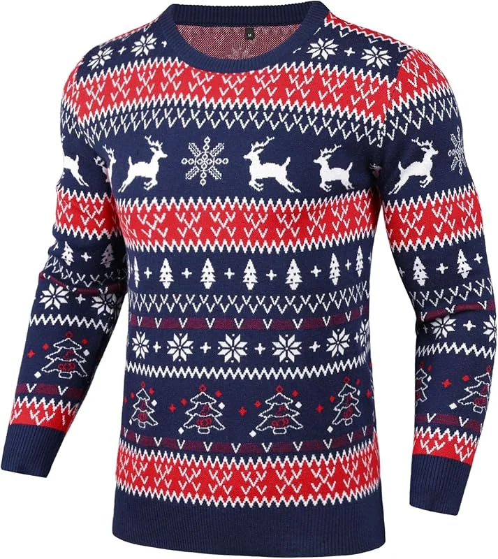 Visita la tienda de Gyabnw Gyabnw Jersey Navidad Familia Hombre y Mujer Suéter de Navidad Redondo Pullover de Punto de Navidad Clásico Sweater Lindo Suéter Navideño para niña&niños Parejas para Otoño Invierno — Ropa Navidad
