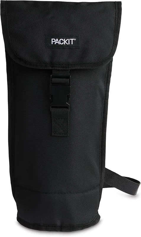PackIt Vino congelable, Bolsa Negra, Grande, Black, L — Vino y mesa festiva