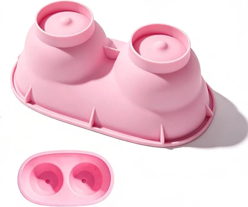 CRITIVE-SHOP Divertidos moldes de silicona para hornear, molde de silicona creativo, molde para tartas 3D antiadherente, molde de silicona para tartas para bodas y Navidad — Hogar y cocina