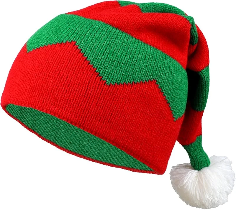 TAGVO Gorro Navideño para Adultos Niño, Gorro Santa Claus Sombreros Navideño de Invierno Gorro de Papá Noel Roja para Fiesta Festiva de Año Nuevo — Ropa Navidad