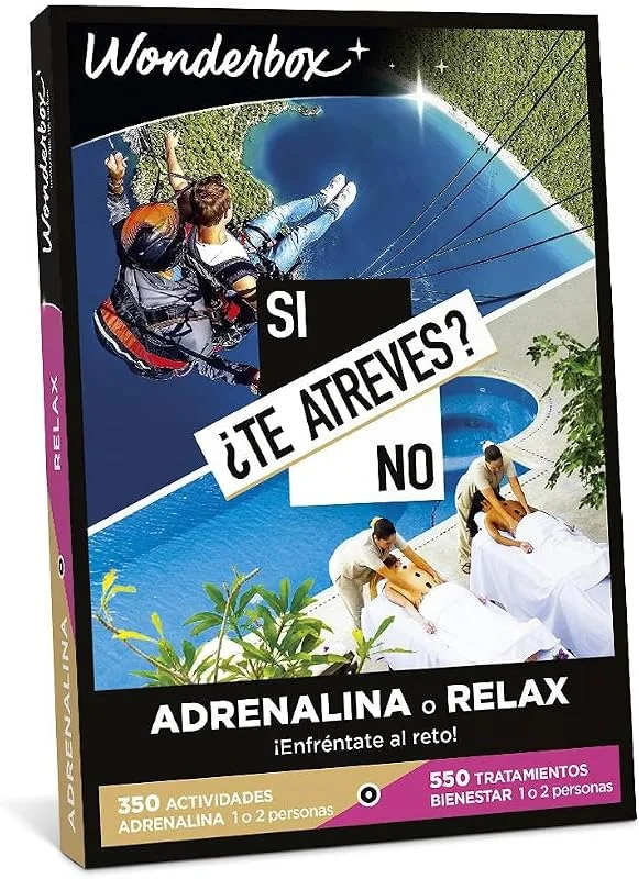 Visita la tienda de WONDERBOX WONDERBOX - Caja Regalo - ¿Te Atreves? Adrenalina o Relax - para 1 o 2 — Envoltorio regalo