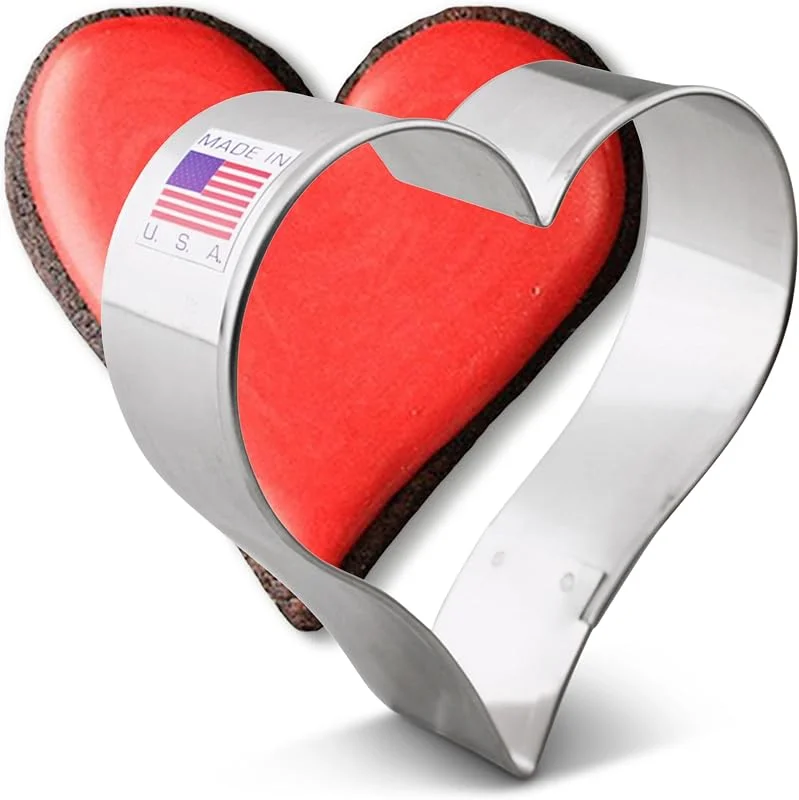 Visita la tienda de Ann Clark Cookie Cutters Ann Clark Cookie Cutters Cortador de galletas corazón - 8, 9 cm - Acero fabricado en EE. UU. — Hogar y cocina