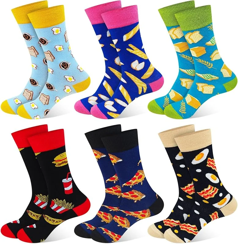 Visita la tienda de Soleeya 6 Pares Calcetines Divertidos Hombre Mujer Calcetines Dibujos 37-44 — Decoracion Navidad