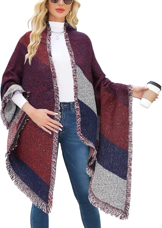 Visita la tienda de heekpek heekpek Bufanda Para Mujer Caliente Mantas Tartán Bufanda Pashmina Larga Enrejado Mantón Invierno — Ropa Navidad