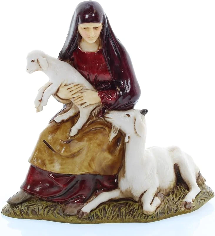 Visita la tienda de Moranduzzo Moranduzzo Mujer con Cordero y Cabra para Belén de 10 Cm Escala 1:20 - Figuras de Belén Indestructibles - Estilo 700', Pintura Acabada a Mano, Producto Oficial, Escultor M. Landi — Decoracion Navidad