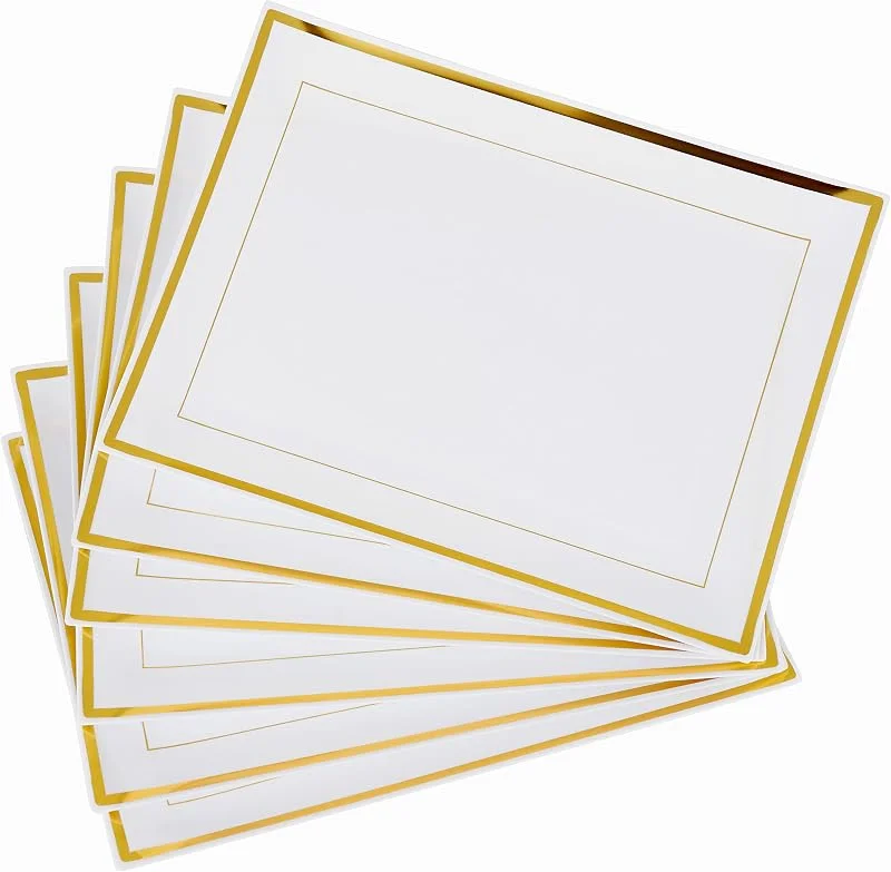 Visita la tienda de MATANA MATANA 6 Bandejas Rectangulares de Plástico Blanco con Borde Dorado para Aperitivos - 30x23cm - Buffets, Bodas, Cumpleaños, Navidad, Fiestas - Resistentes y Reutilizables — Hogar y cocina