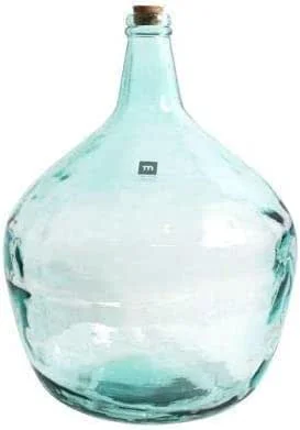 Visita la tienda de AC AC Garrafa Vidrio Transparente en Estilo Apple, Disponible Varios Modelos y tamaños capacidades, para Elegir Sus Favoritos 31.5x41cm (16 L, Liso Azul C, TAPÓN) — Vino y mesa festiva