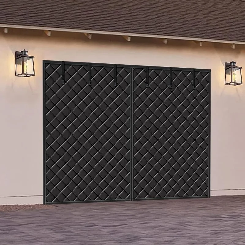 KMQRDZi Cortina magnética para puerta de garaje con aislamiento térmico, resistente al frío y al agua, tela Oxford, cubierta de aislamiento para la pantalla de la puerta — Decoracion Navidad