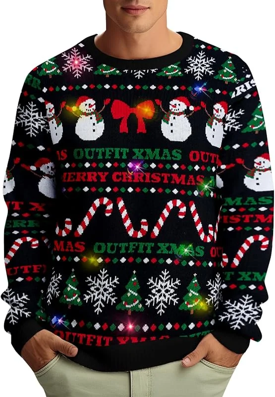 Goodstoworld Camisas hawaianas con botones para hombre — Ropa Navidad