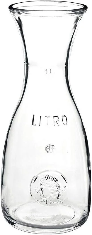 Bormioli Rocco 184179538 Misura - Jarra de vino (1 litro, cristal, transparente, 1 unidad) — Vino y mesa festiva