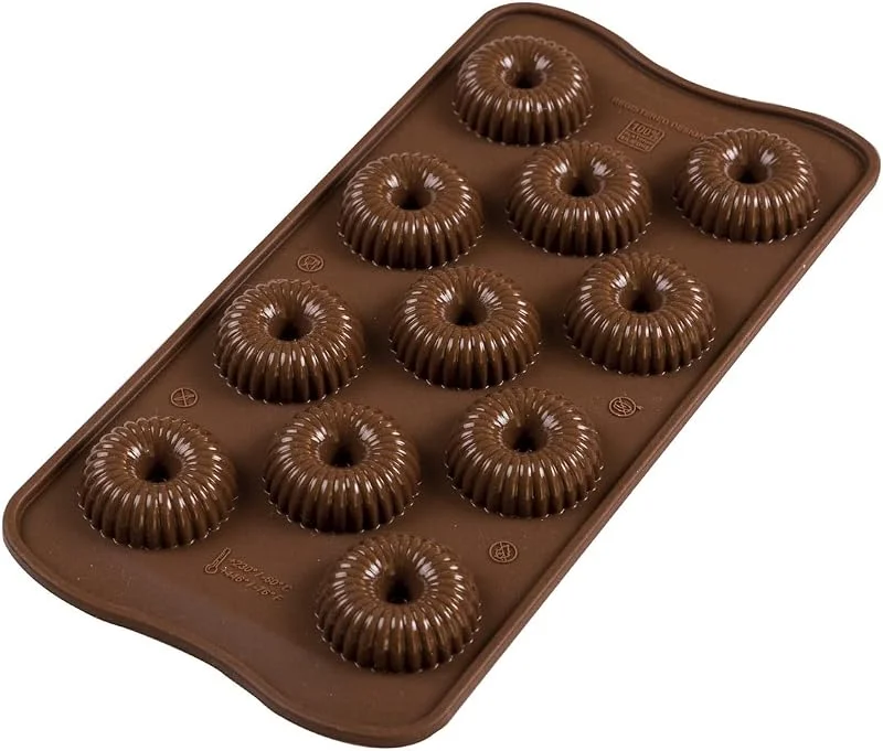 Visita la tienda de silikomart Silikomart - SCG49 CHOCO CROWN - MOLDE DE SILICONA 110 MM x 240 MM x H 15 MM — Hogar y cocina