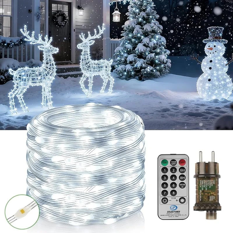 Buudala Luces Navidad Exterior, 50M 500 LED Guirnalda Luces de Interior Exterior