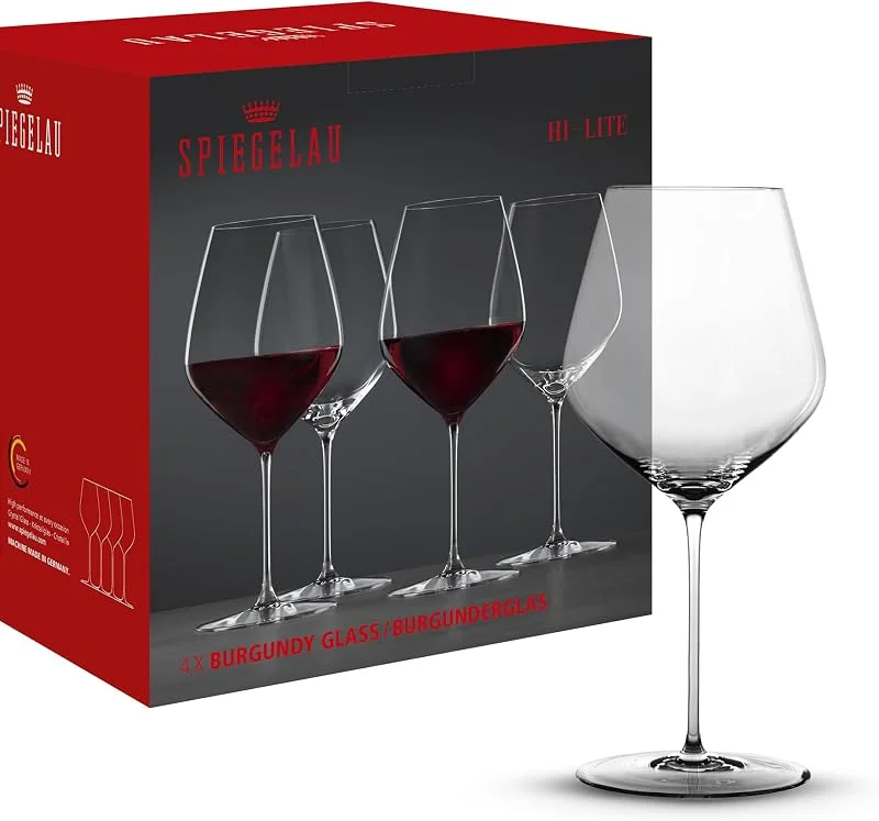 Spiegelau Copas de vino tinto de 734 ml, 4 unidades, Hi-Lite, 1750470, vasos de cristal burdeos, copas de vino tinto, aptas para lavavajillas — Vino y mesa festiva
