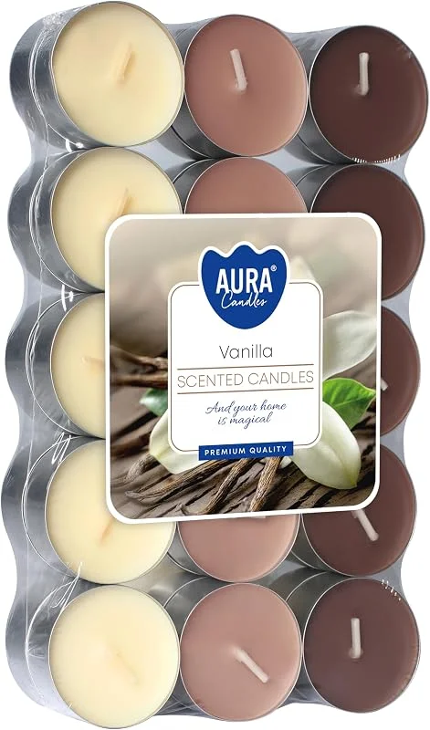 Bispol VISCIO TRADING candelita 30 Piezas de vainilla perfumado — Cena a la luz de velas