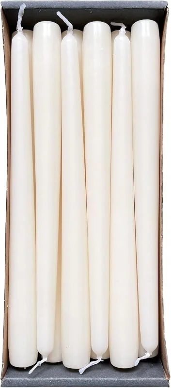 Nordring Velas rectas 2, 3 x 25 cm, color crema, 2 unidades — Cena a la luz de velas