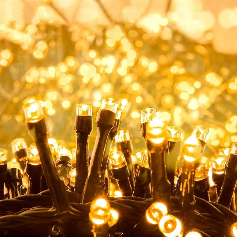 Visita la tienda de Quntis Quntis Luces Navidad Exterior 1000 LED 25M, Blanca Cálida Luces Arbol Navidad Interior con 8 Modos Impermeable IP44 y Función Memoria, Guirnalda Luz para Fiestas Jardín Balcón Boda