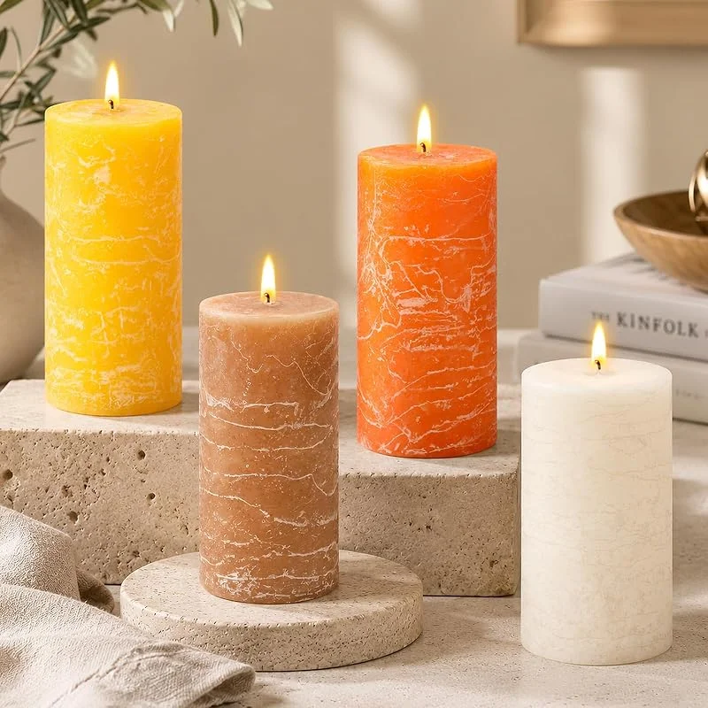 KIYTARBOO Velas Aromáticas para Mujer, 4 Piezas Velas Aromaticas para Regalo Mujer — Cena a la luz de velas