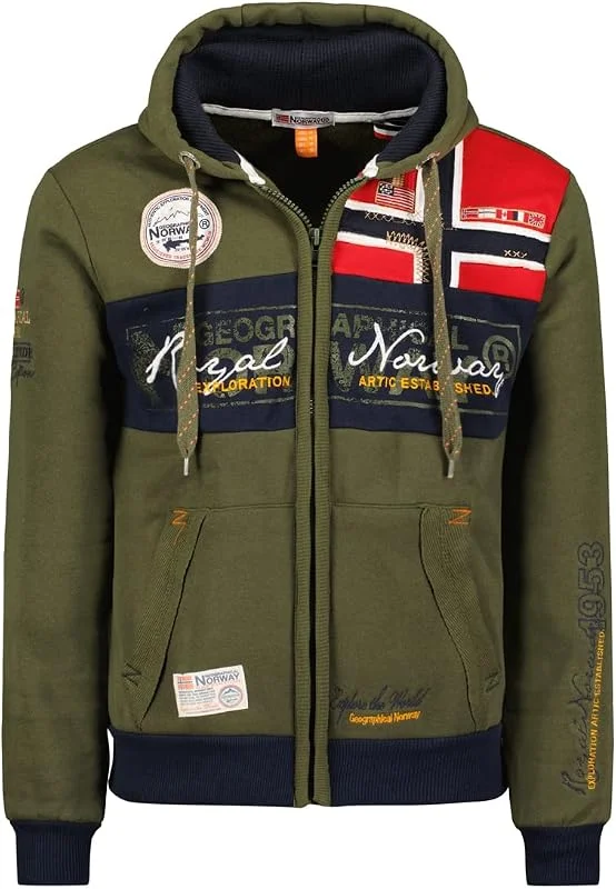 Visita la tienda de Geographical Norway Geographical Norway Flyer Men - Sudadera Hombre con Capucha Bolsillo Canguro para Hombres - Jersey Sudaderas Manga Larga - Ropa para Hombre Primavera Verano Otoño Invierno — Ropa Navidad