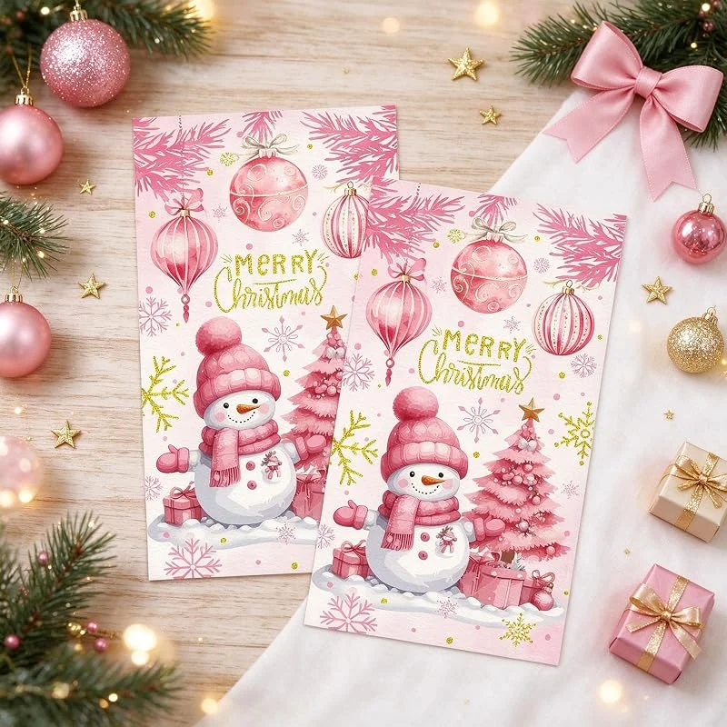 Visita la tienda de Roaring Good Time 40pcs servilletas navideñas papel muñeco nieve arbol — Adviento y mesa