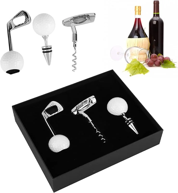 Visita la tienda de Gugxiom Juego De Abridor De Vino, Abridor De Botellas De Pelota De Golf, Abridor Manual De Botellas De Vino, Kit De Sacacorchos Con Mango De Aleación De Zinc, Para Boda, Cumpleaños, Día, Juego De Regalo De Vi — Vino y mesa festiva