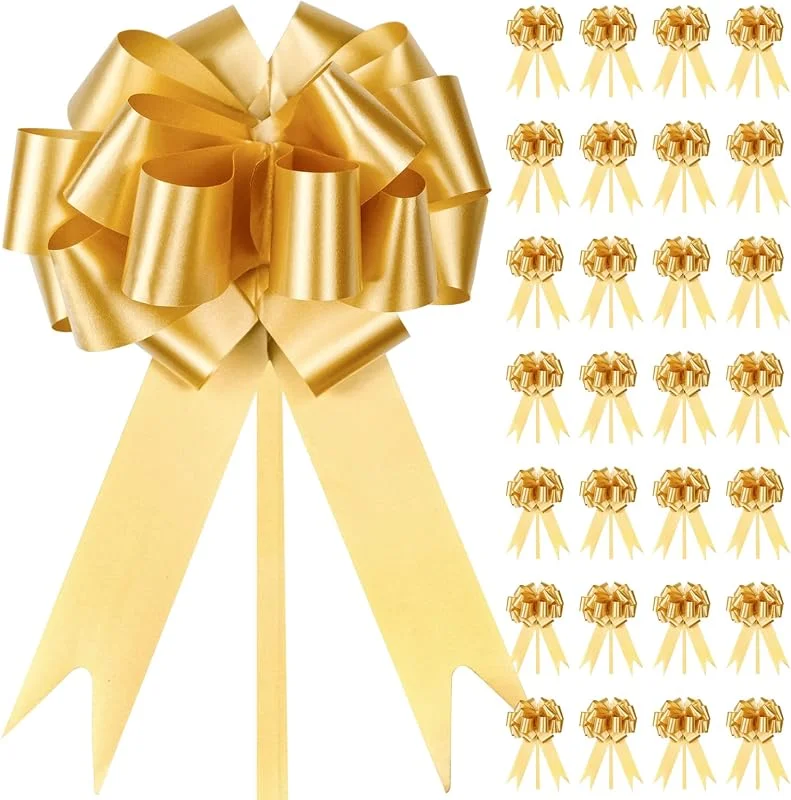 LTHERMELK 30 Piezas de Cinta para Regalos, Lazos y Cintas Decorativas con una Longitud de 21 cm, Adecuadas para Lazos de Regalo en Cumpleaños, Navidad, Bodas, Autos y Floristería — Envoltorio regalo