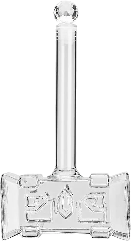 Generic Decantadores para alcohol, decantador de whisky en de martillo de 400 ml con tapón hermético, botella de vino, jarra de vodkas, botella de alcohol para bourbon, whisky, licor — Vino y mesa festiva