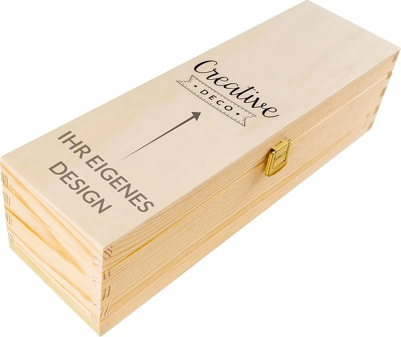 Visita la tienda de Creative DECO Creative DECO Caja Vino con tu Foto Personalizado, 1 Botella, Regalo — Envoltorio regalo