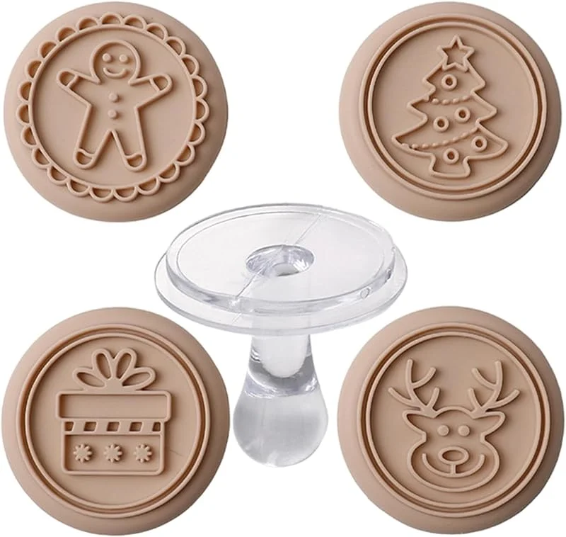 Genérico Sello de Galletas Navidad Antiadherente Reutilizable Liso Navideño — Hogar y cocina
