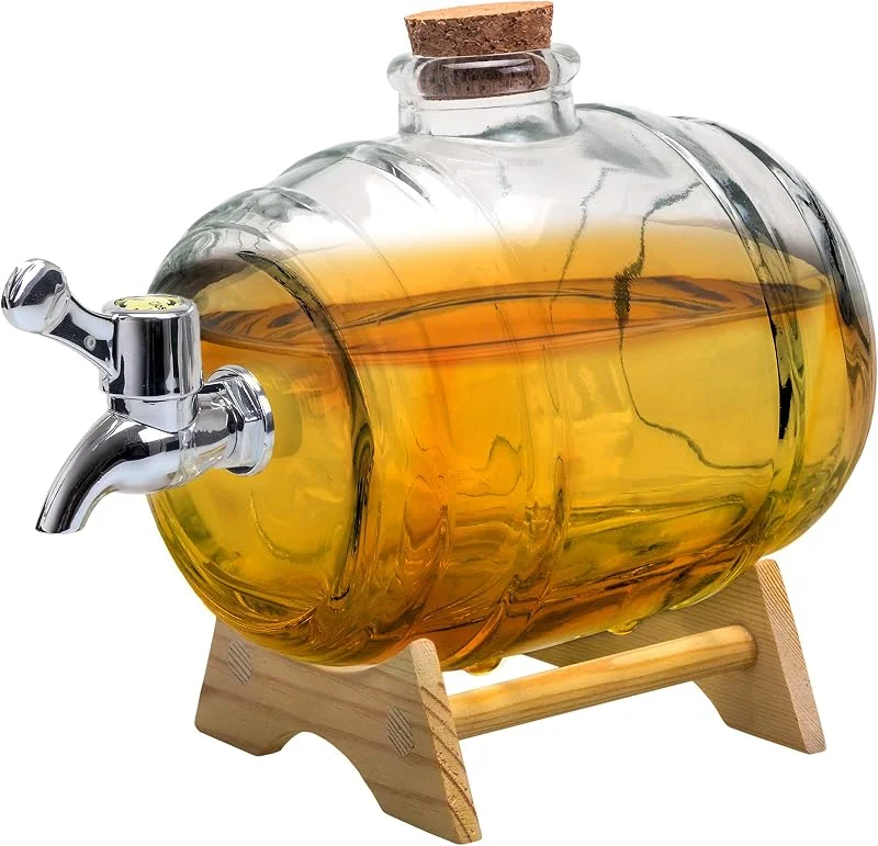Visita la tienda de NERTHUS Vin Bouquet FIA 468 Dispensador de licor (cristal), barril dispensador de licores 1 Litro de capacidad — Vino y mesa festiva
