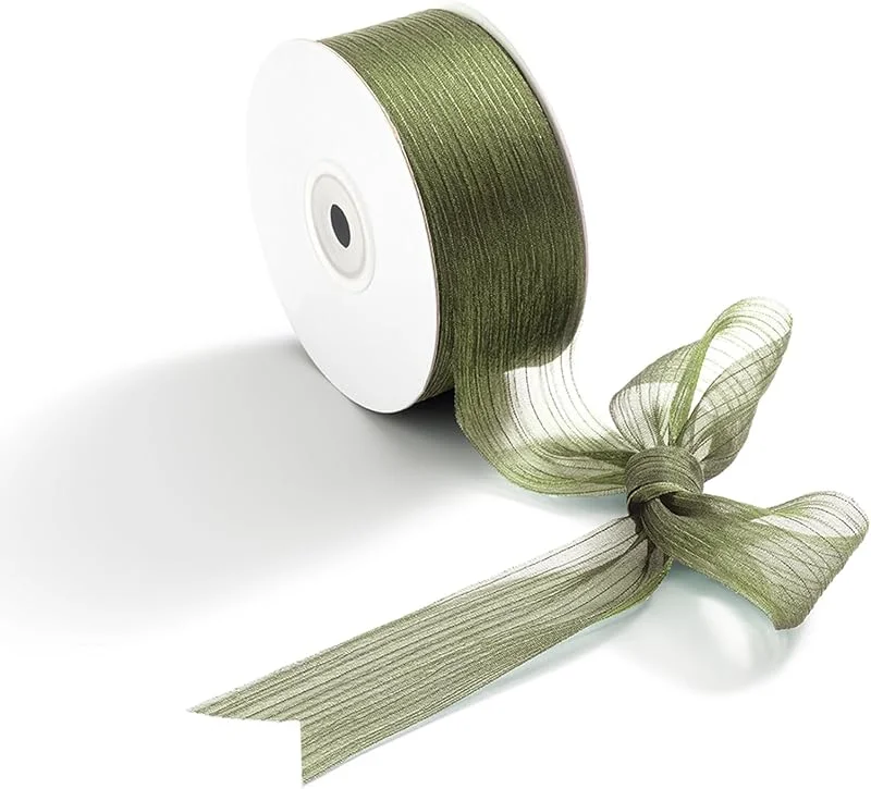 Visita la tienda de CHUQING CHUQING Cinta de Regalo 3, 8 cm x 23 m Verde — Envoltorio regalo