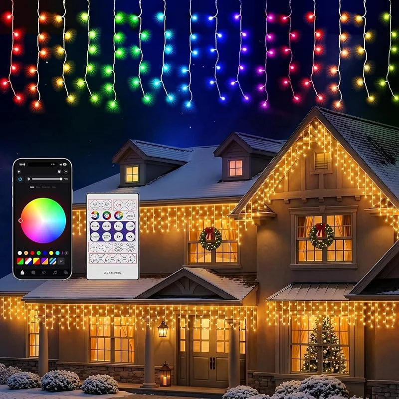 Visita la tienda de Quntis Quntis 10M Cortina de Luces Navidad con Remoto y APP 408 LED 60 Modos