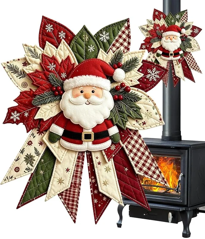 Generisch Christmas Door Quilting Kit - hecho a mano, decoración de festivales — Decoracion Navidad