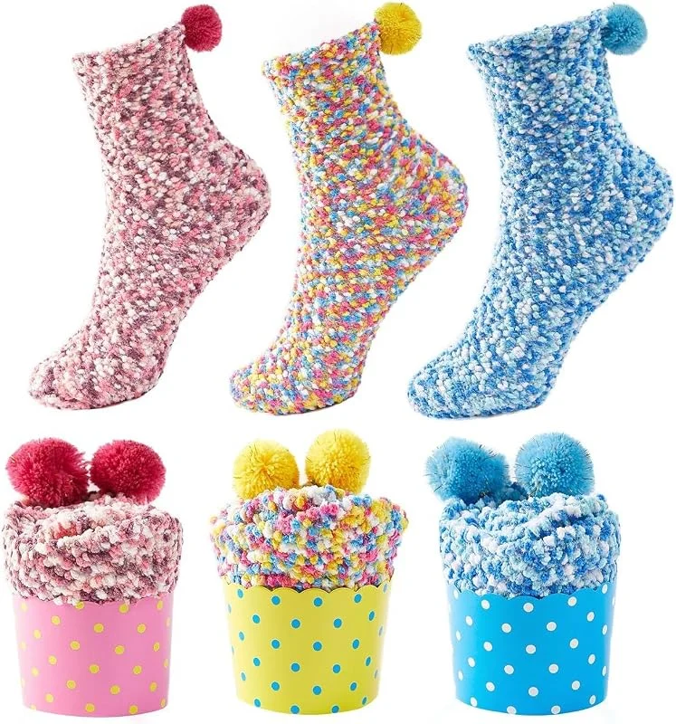 JARSEEN 2, 3 Caja Regalo Navidad Calcetines Dia de san Valentin Super Suaves Cómodos Calentar Mujer DIY — Decoracion Navidad