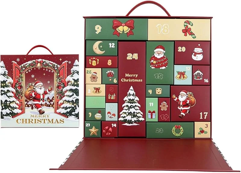 Feixyn 2026 Calendario Adviento Para Rellenar DIY, 24 cajas Vacía Calendario — Adviento y mesa