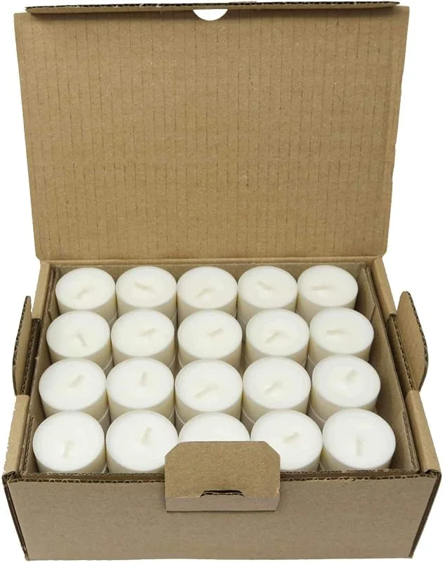 Coraz Home Velas Naturales en Taza Compostaje 80 Luces de Té Compostaje Industrial Candelitas Cera de Colza Luces Sin Perfume Sin plástico (80 Candelitas - 6 Horas) — Cena a la luz de velas