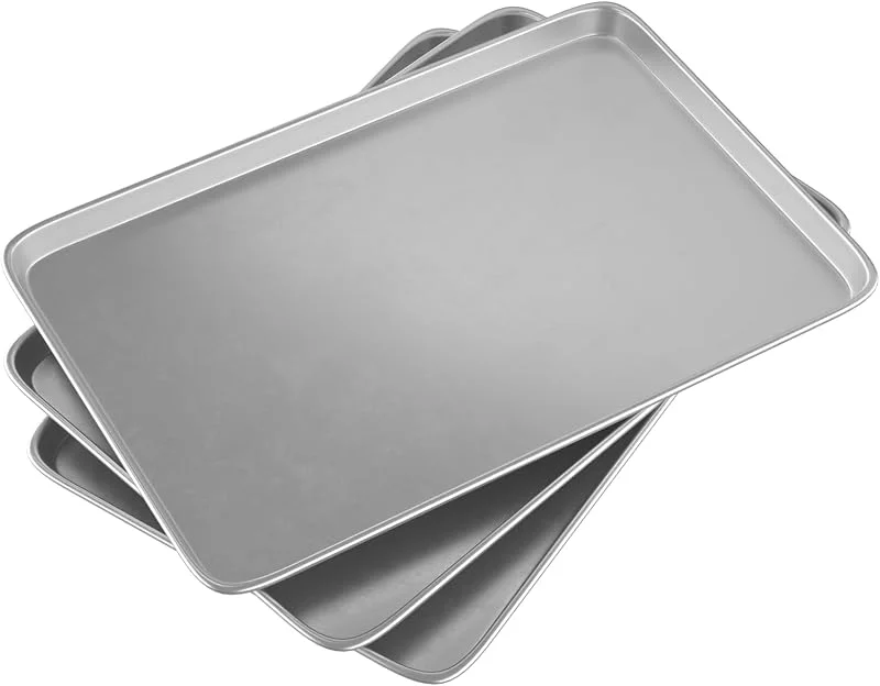 Visita la tienda de crosson CROSSON Bandeja para Hornear Rectangular 60 x 40 x 3 cm, Bandeja Hornear Profesional en Acero Inoxidable Resistencia a Altas Temperaturas Bandejas para Hornear Gelatina — Hogar y cocina
