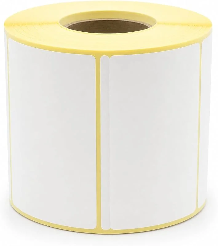 Visita la tienda de MD Labels MD Labels Etiquetas térmicas directas 80 x 50 mm, 1000 unidades en rollo, color blanco, autoadhesivas — Envoltorio regalo